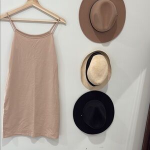 Saks 5th Avenue Tan Slip Dress